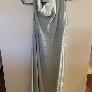 Sleeveless Cowl Neck Off Shoulder Dress